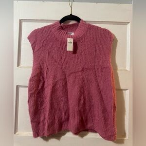 Old Navy Rose Pink Knit Sleeveless Vest